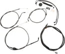 Harley Davidson Flhr [LA CHOPPERS] - Kit de línea de freno/manillar trenzado estándar Midnight