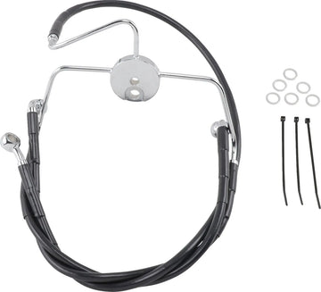 harley davidson flhr [ESPECIALIDADES DE ARRASTRE] - Kit de línea de freno de vinilo negro extendido