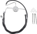 harley davidson flhri [ESPECIALIDADES DE ARRASTRE] - Kit de línea de freno de vinilo negro extendido-1