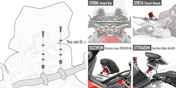 Ducati Hypermotard 796 [2012–2014] – Montagekit für Smart Bar oder Smart Mount