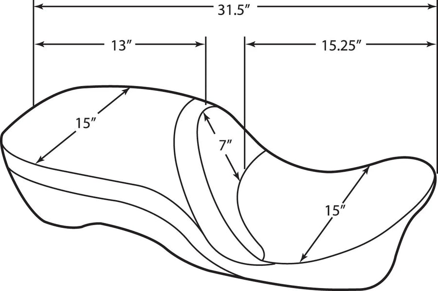 harley davidson touring [ESPECIALIDADES DE ARRASTRE] - Asiento de cuero para 2 personas, compatible con respaldo, touring