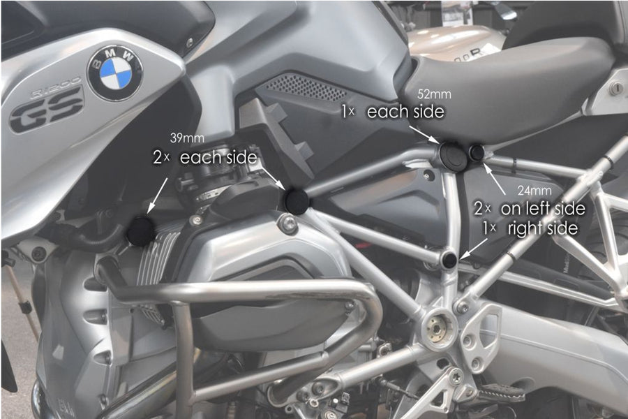 BMW R 1200 GS [2018] – accesorios de carenado – negro