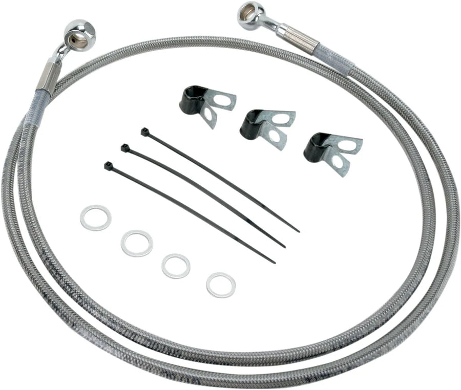harley davidson flst [ESPECIALIDADES DE ARRASTRE] - Kit de línea de freno extendida de acero inoxidable