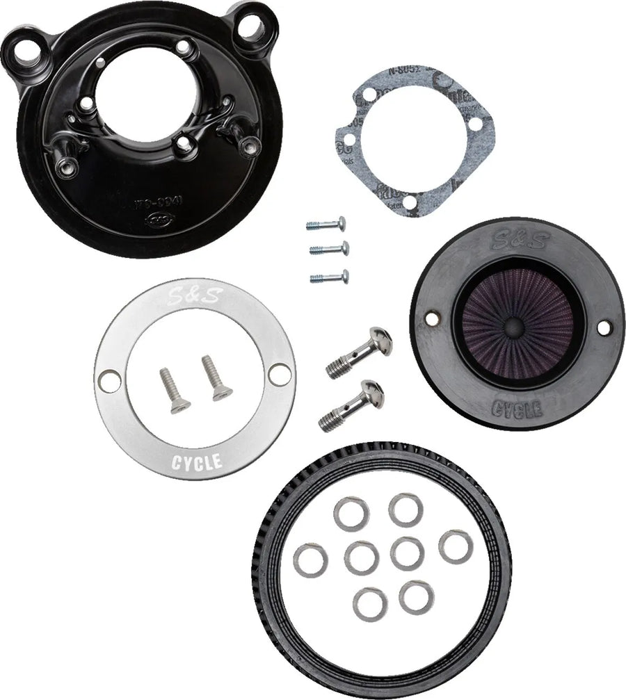 Harley-Davidson XL 883 L Sportster SuperLow [2020] - Air Stinger Stealth Luftfiltersatz – Oberfläche: Schwarz, Verchromt – Bild 5