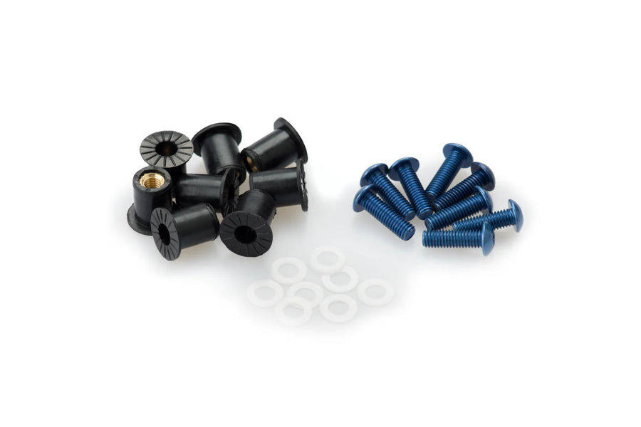 KTM RC 390 [2025] – Kit de tornillos de disco anodizados – Plata