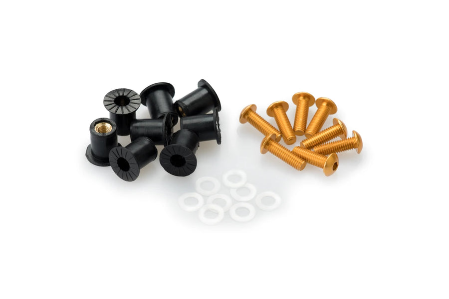 KTM RC 390 [2025] – Kit de tornillos de disco anodizados – Plata