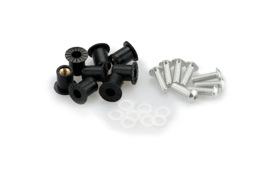 KTM RC 390 [2025] – Kit de tornillos de disco anodizados – Plata