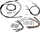 harley davidson fxdwg [MARCA BURLY] - Kit completo de cable/línea de manillar de vinilo negro para Ape Hangers-1
