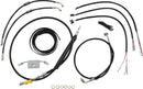 Harley Davidson Fxdrs 114 [LA CHOPPERS] - Kit completo de cable de manillar/línea de freno trenzado de vinilo negro