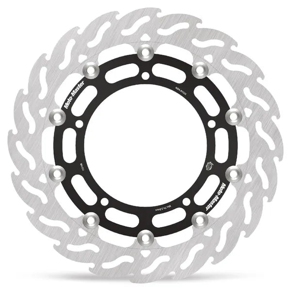 Yamaha Xv 1700 Road Star Warrior [2007-2008] - Flame Series Schwimmende Bremsscheibe – Oberfläche: Schwarz – Bild 2