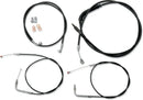 Harley Davidson Fxst [LA CHOPPERS] - Kit de cable de manillar/línea de freno de vinilo negro estándar