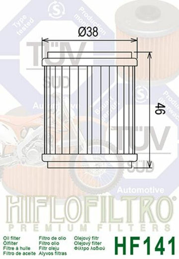 Yamaha WR 125 R [HIFLOFILTRO] - Filtro de aceite - 0