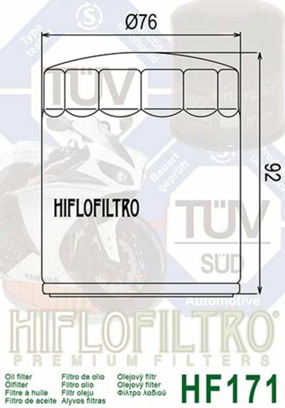 Harley -Davidson Road Glide St Fltrxst [Hiflofiltro] - Filtro de aceite