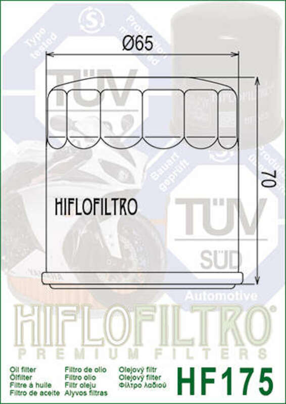 Jefe indio de caballo oscuro CHDH [HIFLOFILTRO] - Filtro de aceite