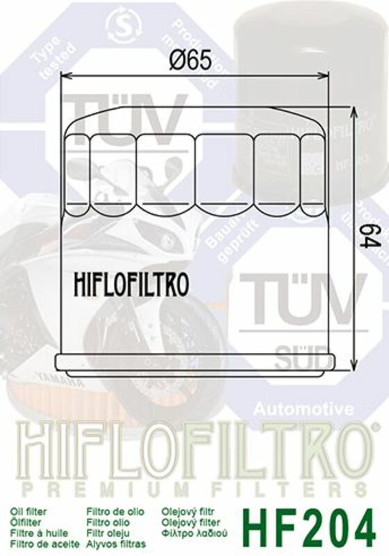 Triumph Speed ​​Triple 1050 [Hiflofiltro] - Filtro de aceite