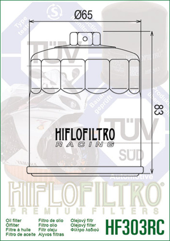 Honda CBR 900 RR Fireblade [Hiflofiltro] - Filtro de aceite de carreras