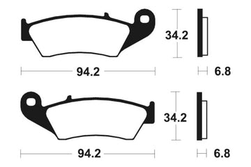 Honda CRF 450 [Tecnium] - pastillas de freno de metal sinter - 0