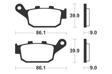 Honda CMX 1100 Rebel SC83 [Tecnium] - pastillas de freno de metal sinter - 0