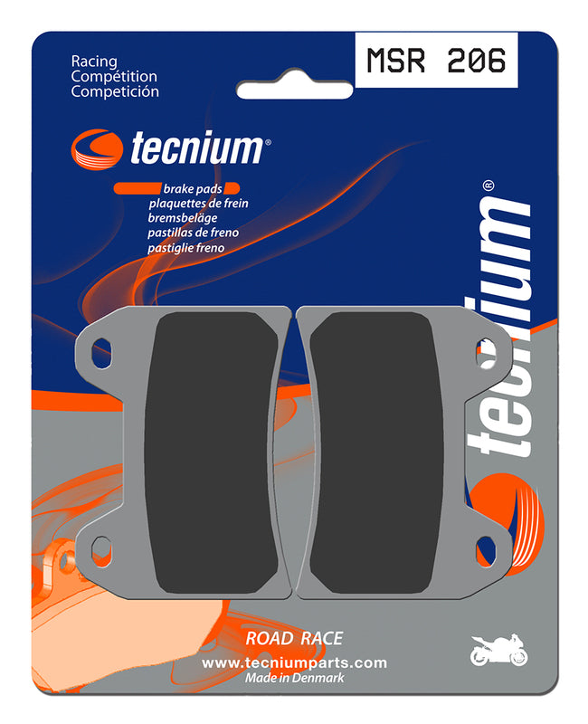 Moto Guzzi 1200 Sport [TECNIUM] - Pastillas de Freno Profesionales Racing de Metal Sinterizado - MSR206