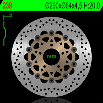 Suzuki Gsf 600 [NG BRAKE DISC] - disco de freno flotante redondo
