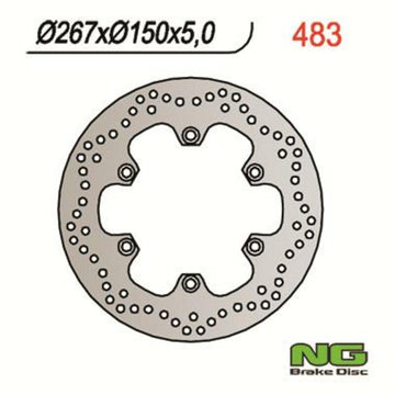 Yamaha Fzr 1000 [NG BRAKE DISC] - disco de freno rígido redondo