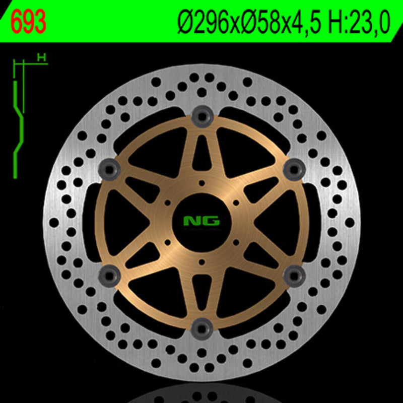 Honda Cb 600 [NG BRAKE DISC] - disco de freno flotante redondo