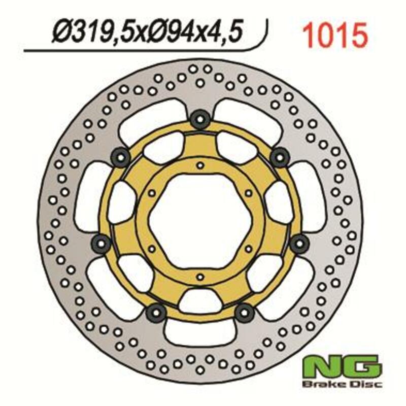 Honda Vtr 1000 [NG BRAKE DISC] - disco de freno flotante redondo