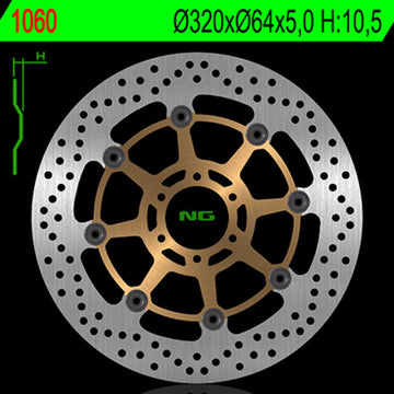 Moto Guzzi T 850 [NG BRAKE DISC] - disco de freno flotante redondo