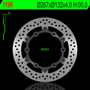 Yamaha Rd 500 [NG BRAKE DISC] - disco de freno flotante redondo