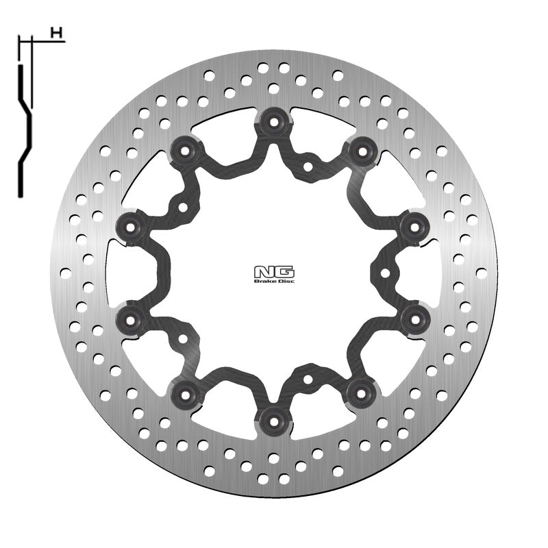Yamaha T-Max 560 Tech Max [NG BRAKE DISC] - disco de freno flotante redondo