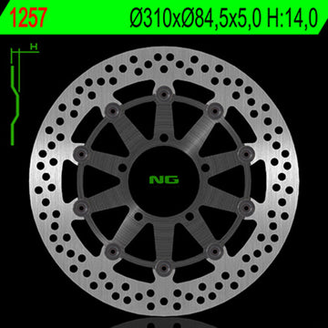 Harley Davidson Flstc [NG BRAKE DISC] - disco de freno rígido redondo
