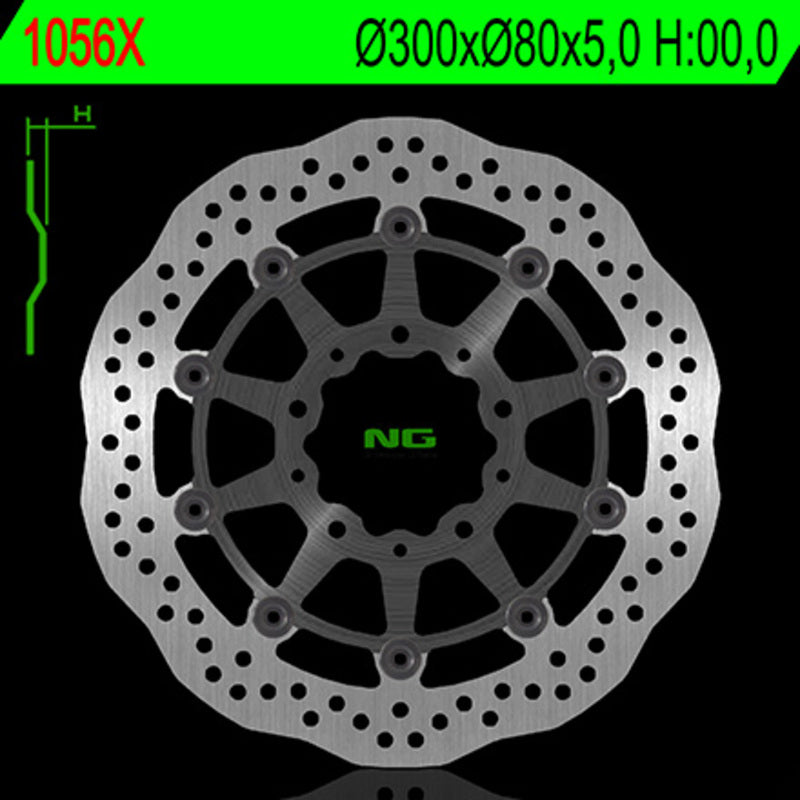 Kawasaki Er 6 F [NG BRAKE DISC] - Disco de freno flotante Wave