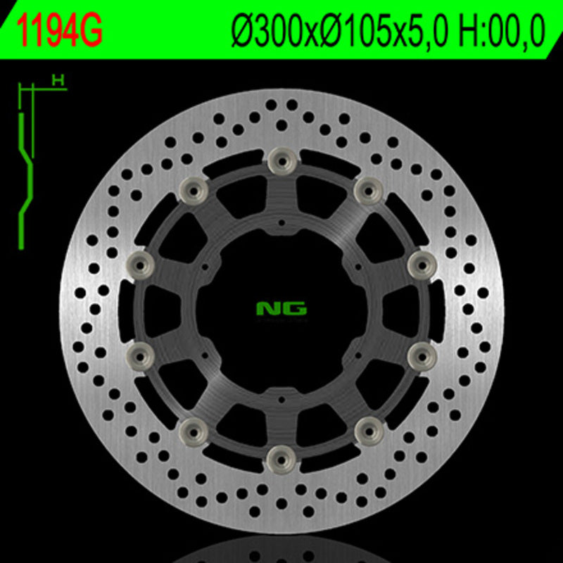 Aprilia Pegaso 125 [NG BRAKE DISC] - disco de freno flotante redondo