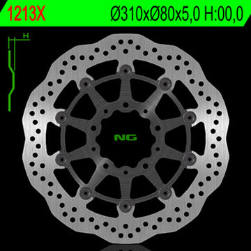 Kawasaki Versys 1100 [NG BRAKE DISC] - Disco de freno flotante Wave