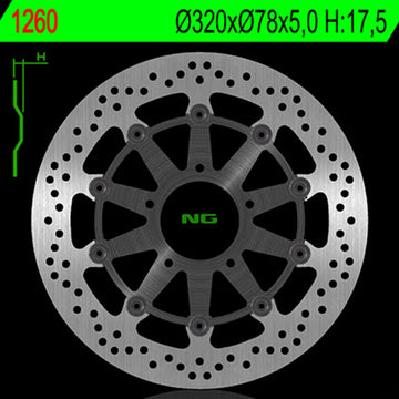 Triumph Tiger 1050 [NG BRAKE DISC] - disco de freno flotante redondo