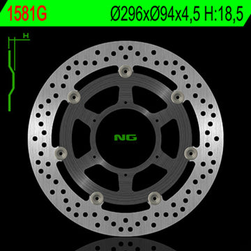 Honda Cbf 1000 [NG BRAKE DISC] - disco de freno flotante redondo