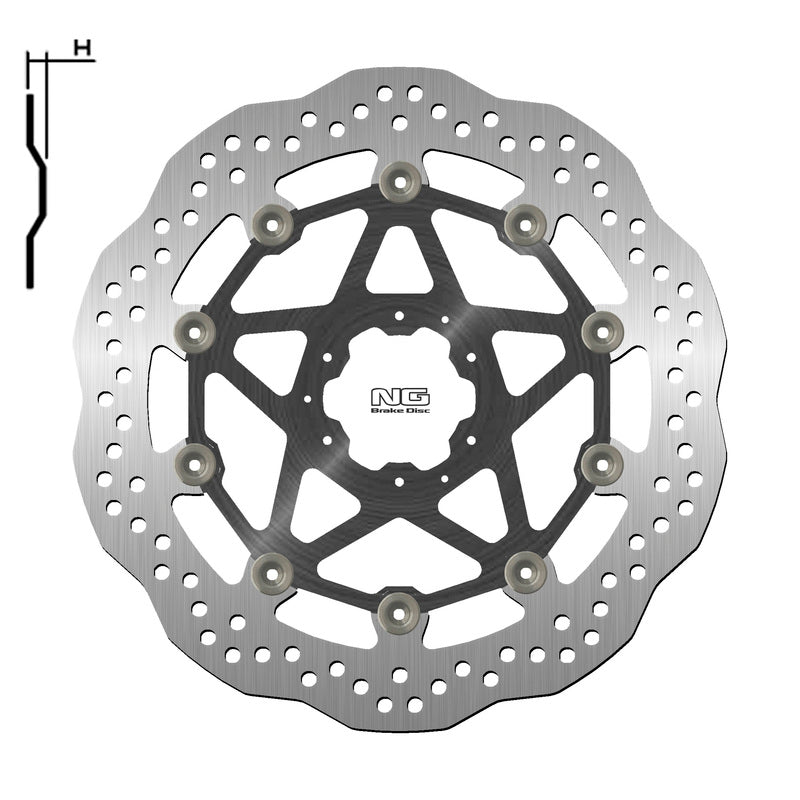 Honda Crf 1000 [NG BRAKE DISC] - Disco de freno flotante Wave