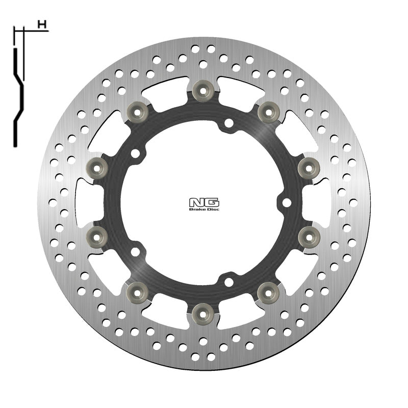 Yamaha Niken 900 Niken Gt 900 [NG BRAKE DISC] - disco de freno flotante redondo
