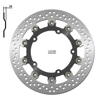 Yamaha Niken 900 Niken Gt 900 [NG BRAKE DISC] - disco de freno flotante redondo
