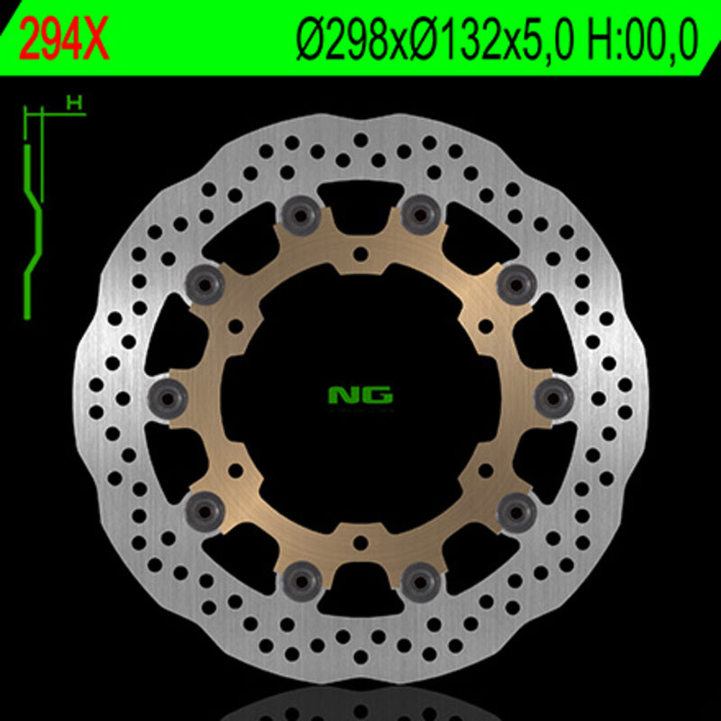 Yamaha Bt 1100 [NG BRAKE DISC] - Disco de freno flotante Wave