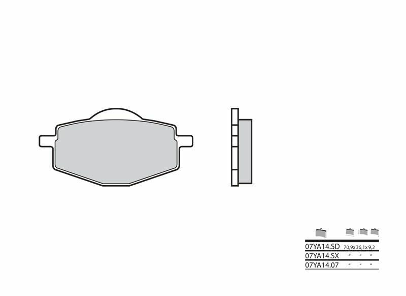 Yamaha TT 600 59X [Brembo] - Pots de freno