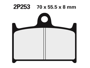 Triumph Sprint Rs [NISSIN] - Pastillas de freno de metal sinterizado para calle/todoterreno - 2P-253ST