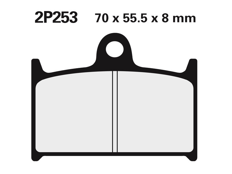 Triumph Daytona 955i [NISSIN] - Pastillas de freno de metal sinterizado para calle / todoterreno - 2P-253ST