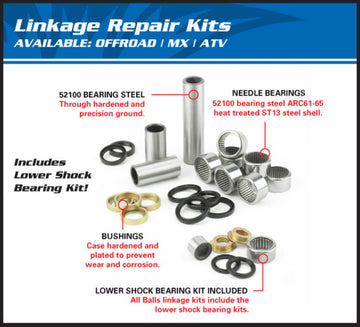 Honda Xr 600 [ALL BALLS] - Kit de reparación de varillaje de suspensión Honda XR250R/600R/650L