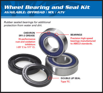 Bmw R 1100 Gs 259 [ALL BALLS] - Kit rodamientos rueda delantera BMW R850R - 0
