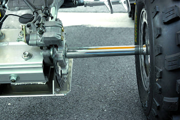 Honda TRX 450 R Sportrax Kick Start 2 WD (TE 32) [2006-2008] - AXLE SET CRMO4130 +2 C/P TRX 450+HUB