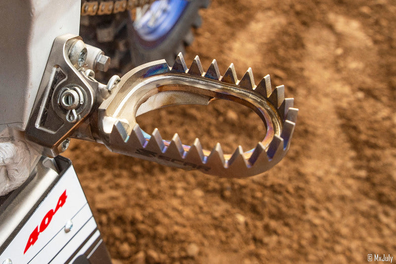 Yamaha Yz 450 [SCAR] - Reposapiés de titanio, autolimpiables