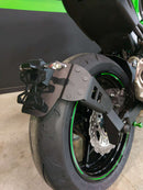 Kawasaki Z 900 [DISEÑO DE ACCESO] - soporte de matrícula a la altura de la rueda negro Kawasaki Z900