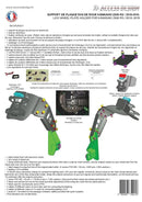 Kawasaki Z 900 Rs Se [DISEÑO DE ACCESO] - soporte de matrícula a la altura de la rueda negro Kawasaki Z900RS