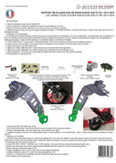 Suzuki Gsx-S 750 [DISEÑO DE ACCESO] - soporte de matrícula a la altura de la rueda negro Suzuki GSX-S750